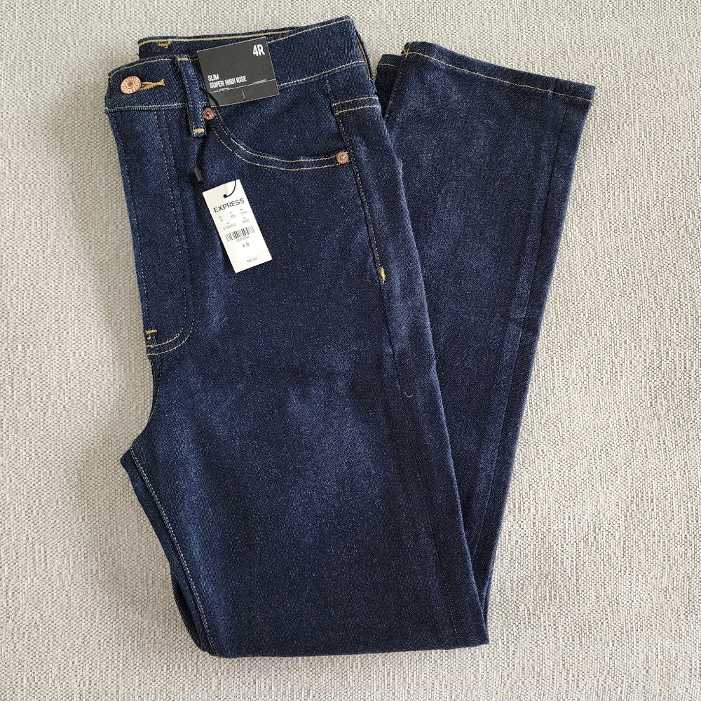 Express Blue Skinny Jeans
